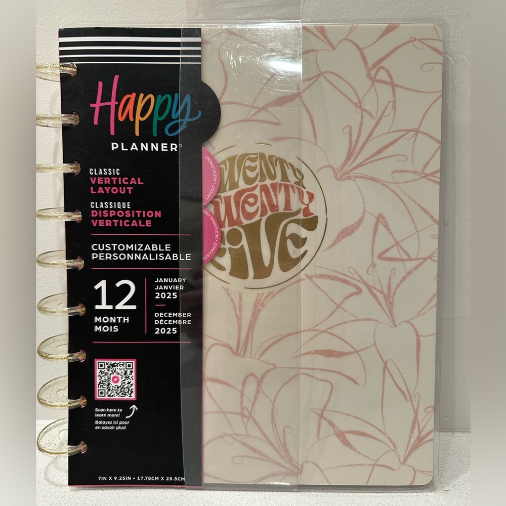 BWT The Happy Planner - 2025 Sunny Oasis Vertical layout Planner